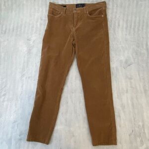 Lucky Brand Sofia Skinny Corduroy Pants Womens 10 Short  26" Inseam Light Brown